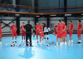 المنتخب الوطني لكرة القدم داخل القاعة يُجري أول حصة تدريبية بأوزبكستان