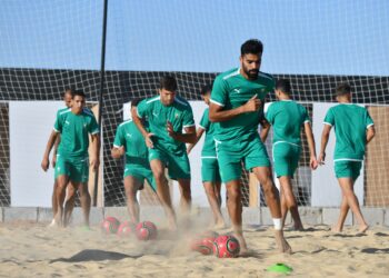 كأس إفريقيا لكرة القدم الشاطئية : المنتخب الوطني يتأهب لمباراة نصف النهاية