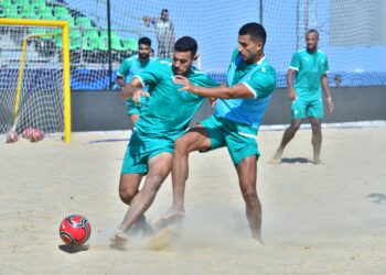 كأس إفريقيا لكرة القدم الشاطئية: المنتخب الوطني يجري حصة تدريبية رسمية