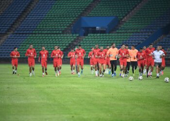 حصة تدريبية للمنتخب الوطني مفتوحة امام وسائل الإعلام