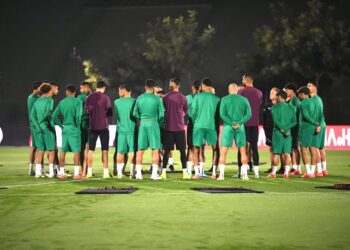 المنتخب الوطني الاول يجري اول حصة تدريبية تحسبا لمباراتي الغابون وليسوتو