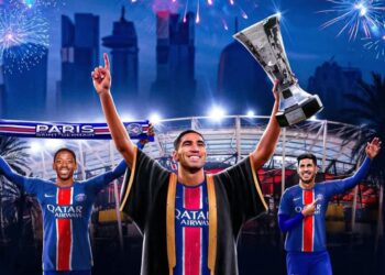 حكيمي يقود باريس سان جيرمان للتتويج بكأس السوبر الفرنسي