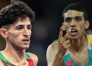 أنس الساعي يحطم الرقم القياسي الوطني في سباق 3000 متر داخل القاعة