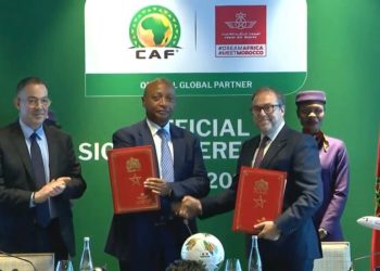 اتفاقية شراكة بين الاتحاد الإفريقي لكرة القدم والخطوط الملكية المغربية لعامي 2025 و2026