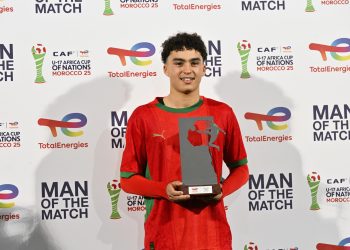 الكاف تختار المغربي زياد باها أفضل لاعب في مباراة المغرب وجنوب إفريقيا