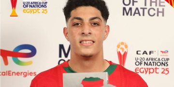 حسام الصادق يتوج بجائزة أفضل لاعب في نصف نهائي “كان” الشبان أمام مصر