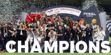 فوزي لقجع يهنئ نهضة بركان على التتويج القاري الثالث ويشيد بإنجازها الإفريقي