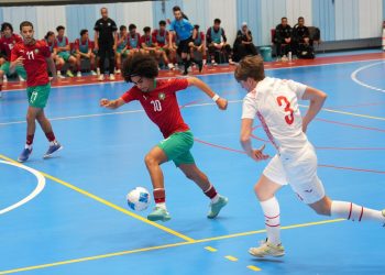 المنتخب الوطني لكرة القدم داخل القاعة لأقل من 19 سنة يفوز على اسبانيا
