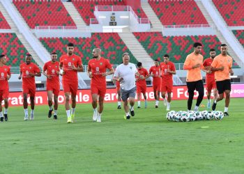 المنتخب الوطني يُجري آخر حصة تدريبية استعداداً للقاء الودي أمام بنين