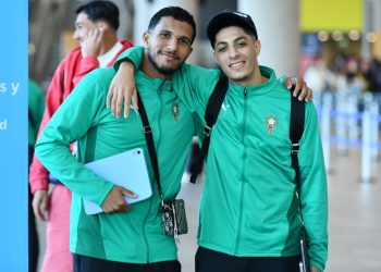 بعثة المنتخب الوطني المغربي لأقل من 20 سنة تصل إلى التشيلي استعدادًا لخوض منافسات كأس العالم!
