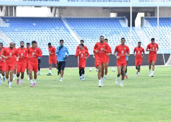 المنتخب الوطني يجري آخر حصة تدريبية قبل لقاء زامبيا
