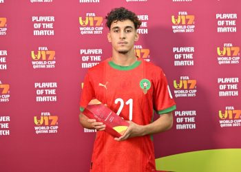 المغربي عبد العالي الداودي احسن لاعب في لقاء المغرب وكاليدونيا الجديدة