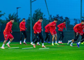 المنتخب الوطني يجري آخر حصة تدريبية قبل لقاء زامبيا
