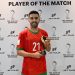 المغربي كريم بركاوي احسن لاعب في لقاء المغرب والسعودية