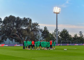 المنتخب الوطني يخوض حصة تدريبية جديدة استعدادا للكان