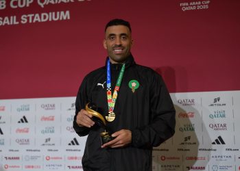 المغربي عبد الرزاق حمد الله احسن لاعب في لقاء المنتخب الوطني الرديف امام الاردن