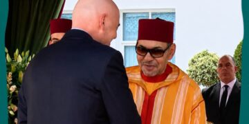 الملك محمد السادس يستقبل جياني إنفانتينو على هامش احتفالات عيد العرش