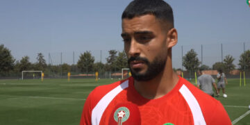 بلعروش يعبر عن سعادته بأول استدعاء للمنتخب الأول ويطمح لتحقيق الفوز أمام الغابون وليسوتو
