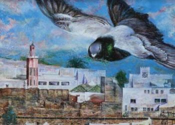 فنان تشكيلي يرسم لوحة توثق لعشرين سنة من الأمن والسلام في ظل جلالة الملك
