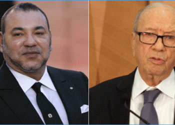 الملك يهنىء الرئيس  التونسي اثر مغادرة المستشفى