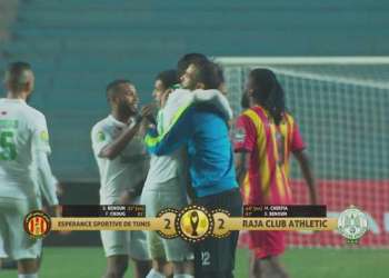 الرجاء البيضاوي يتعادل مع الترجي التونسي ويتأهل لربع النهائي  