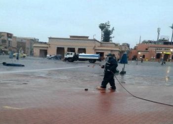 ساحة جامع الفنا خاوية على عروشها تنتظر زبناءها