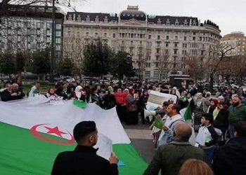 نشطاء من الحراك الجزائري يتظاهرون في جنيف ضد “الاعتقالات التعسفية”