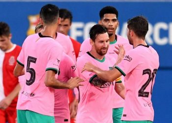 ميسي يسجل ثنائية ويقود برشلونة للفوز وديا على جيرونا