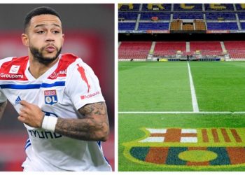 الهولندي ديباي من ليون الى برشلونة والاعلان الرسمي هذا الأسبوع