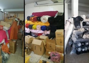 حجز أثواب وملابس مهربة بقيمة تصل إلى 2.5 مليون درهم بطنجة
