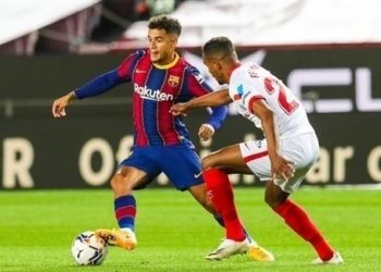 الدوري الإسباني: تعادل إيجابي بين برشلونة وإشبيلية