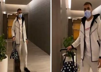 حمدالله يصل الرياض بعد إنتهاء إجازته القصيرة