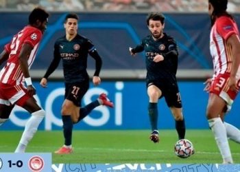 مانشستر سيتي يعبر أولمبياكوس بهدف ويصعد لثمن نهائي دوري الأبطال