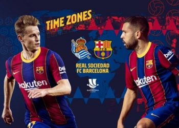 برشلونة وريال سوسييداد يتنازعان على حجز مكان في نهائي كأس السوبر