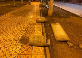 الفقيه بنصالح: تكسير حوالي 20 كرسي منصبة بشارع الحسن الثاني