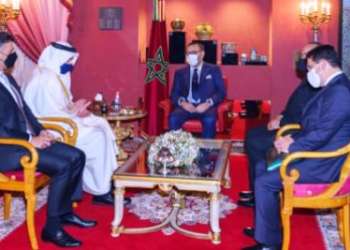 جلالة الملك يستقبل وزير الخارجية والتعاون الدولي الإماراتي