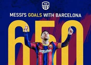 ميسي يصل للهدف 650 مع برشلونة