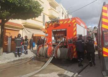 اندلاع حريق يكشف عن مستودع “سري” للنسيج بطنجة