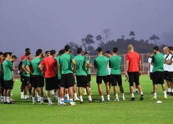 آخر حصة تدريبية للمنتخب الوطني قبل لقاء مالي في نهائي كأس أمم إفريقيا للاعبين المحليين