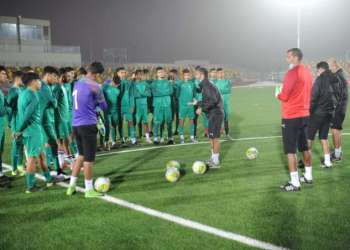 المنتخب الوطني لأقل من 20 سنة يستعد لمباراة غانا