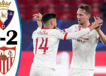 الدوري الإسباني: إشبيلية يسط مضيفه أوساسونا ويرتقي إلى المركز الثالث
