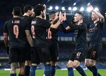 السيتي إلى نصف نهائي كأس إنجلترا بثنائية “متأخرة” في شباك إيفرتون