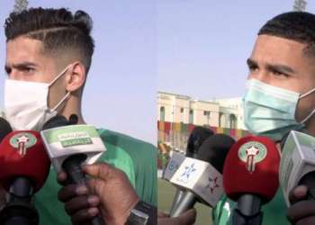 بالفيديو..تصريح اللاعبين نايف أكرد وزكرياء أبوخلال قبل لقاء موريتانيا