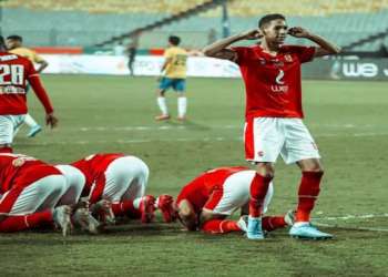 بانون يسجل هدفه الأول مع الأهلي في الدوري المصري الممتاز
