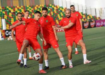 الحصة التدريبية الأخيرة قبل مباراة موريتانيا