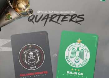 الرجاء يلاقي أورلاندو بايرتس الجنوب أفريقي في ربع نهائي كأس الكونفدرالية