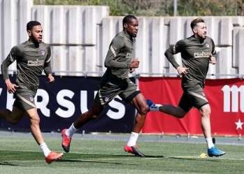 تدريب استشفائي لأتلتيكو مدريد عقب السقوط أمام إشبيلية