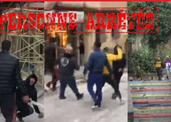 إشهار السلاح لفض شجار بالأسلحة البيضاء بين مجموعة من الأشخاص بطنجة