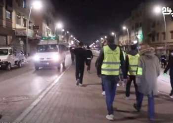 حملة تمشيطية ليلية للسلطات المحلية بمدينة سلا و حواجز أمنية لحظر التجوال الليلي