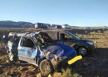 حادثة سير مميتة بين سيارتين خفيفتين ضواحي زاگورة